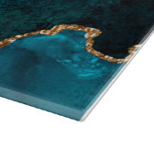 Planche À Découper Lux Peacock Agate & Gold (Coin)