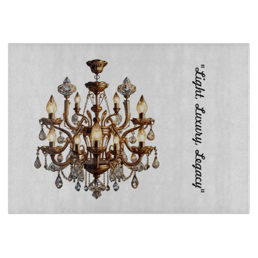 Planche À Découper "Luxe éclairé" (Devant)