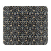 Planche À Découper Luxe Élégant Floral Filigrane (Devant)