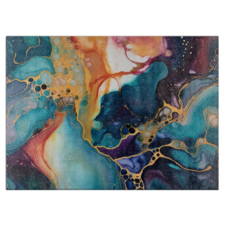 Planche À Découper Luxe Elégant Marbre Abstrait Belle