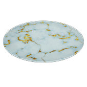 Planche À Découper Luxueux Azure Gilded Pottery Motif Ceramic Art (Coin)