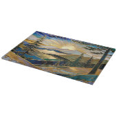 Planche À Découper Luxury Mountain Sunrise Glass Cutting Board (Coin)