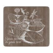 Planche À Découper Lys d'eau marron (Devant)