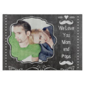 Planche À Découper M. Mustache Hipster Motif (Devant)