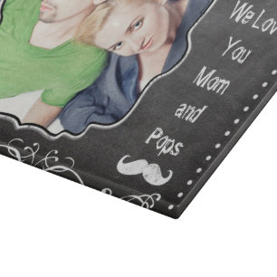 Planche À Découper M. Mustache Hipster Motif