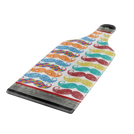 Planche À Découper M. Mustache Hipster Motif (Coin)