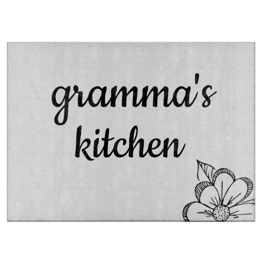 Planche À Découper Ma cuisine florale (Devant)