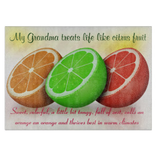 Planche À Découper Ma grand-maman est comme des agrumes
