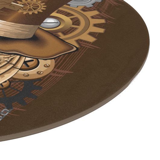 Planche À Découper Machine rétro Voodoo à vapeur crâne (Coin)