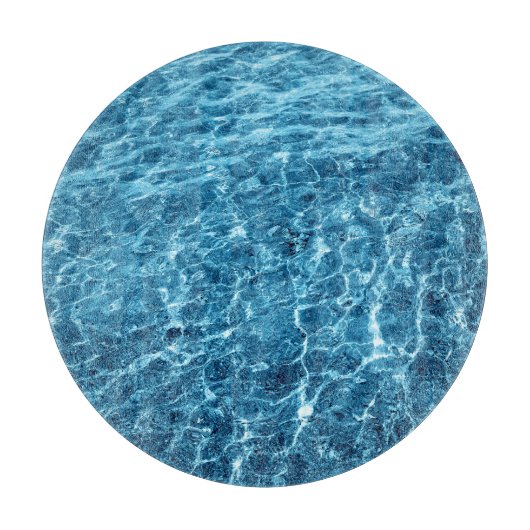 Planche À Découper Macro Bubbling Blue Sea Photo (Devant)
