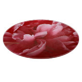 Planche À Découper Macro Fleur De Pion, Rouge Rose. (Coin)