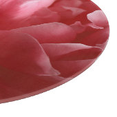 Planche À Découper Macro Fleur De Pion, Rouge Rose. (Coin)