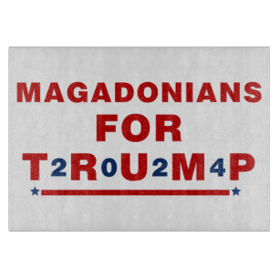 Planche À Découper Magadoniens pour Trump 2024 Red Blue Star