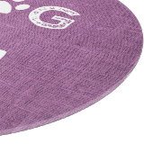 Planche À Découper Magenta Burlap Chien Maman Coupe Board (Coin)