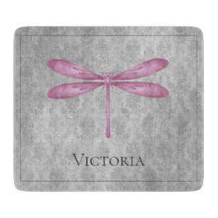 Planche À Découper Magenta Dragonfly Damas