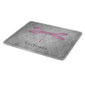 Planche À Découper Magenta Dragonfly Damas (Coin)