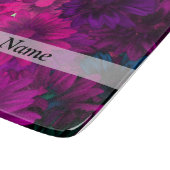 Planche À Découper Magenta floral moderne (Coin)