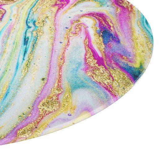 Planche À Découper Magic Marbling : Metallic Paint Design. (Coin)