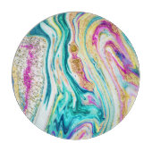 Planche À Découper Magic Marbling : Metallic Paint Design. (Devant)