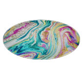 Planche À Découper Magic Marbling : Metallic Paint Design. (Coin)