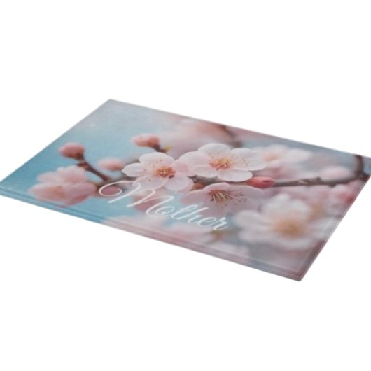 Planche à découper magique à fleurs roses