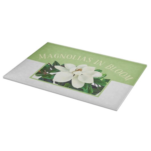 Planche À Découper Magnolia Bloom | Green Cutting Board (Coin)