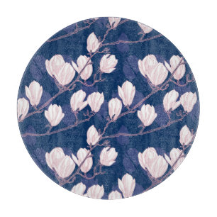 Planche À Découper Magnolia Elegance : Le Printemps de la Marine