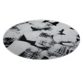 Planche À Découper Magnolias de printemps, design élégant de tissu. (Coin)