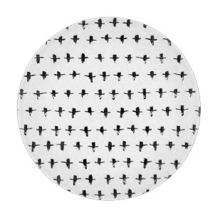 Planche À Découper Main de croix noires dessinée géométrique