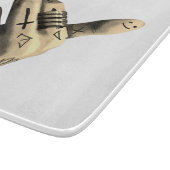 Planche À Découper Main rebelle tatouée audacieuse (Coin)