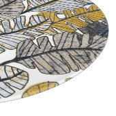 Planche À Découper Main tirée : Feuilles tropicaux (Coin)
