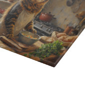 Planche À Découper Maine Coon Cat Cooking in Kitchen (Coin)