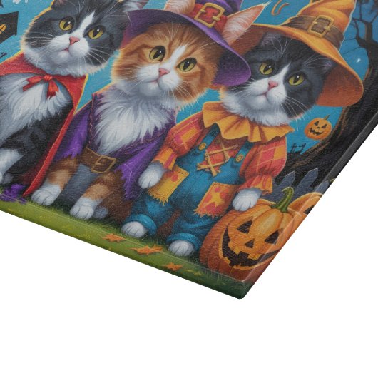Planche À Découper Maine Coon Chats Citrouille Halloween Funny (Coin)