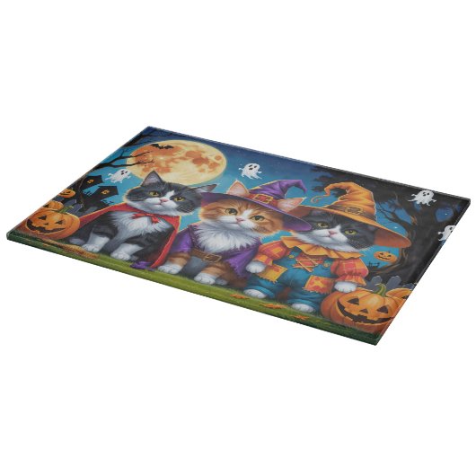 Planche À Découper Maine Coon Chats Citrouille Halloween Funny (Coin)