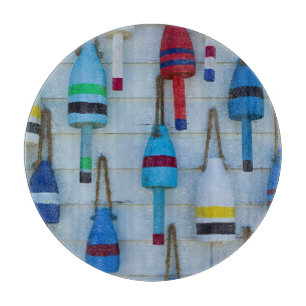 Planche À Découper Maine, Stonington, bouées décoratives de homards