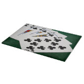 Planche À Découper Mains de poker - Brosse royale - Costume de clubs (Coin)
