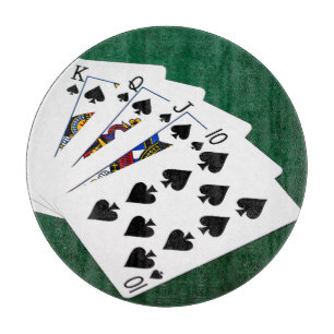 Planche À Découper Mains de poker - Brosse royale - Costume de pique