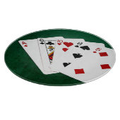 Planche À Découper Mains de poker - Carte haute - As (Coin)