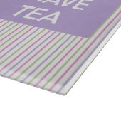 Planche À Découper Maintenez calme et ayez le collage de thé (Coin)