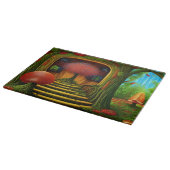 Planche À Découper Maison Arbre Surreal Dans La Forêt (Coin)