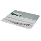 Planche À Découper Maison dans un paysage enneigé (Coin)