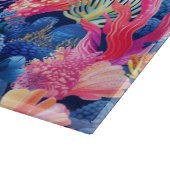 Planche À Découper Maison de plage carrelée corail motif (Coin)