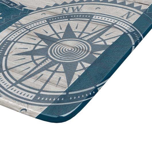 Planche À Découper Maison de plage Nautical (Coin)