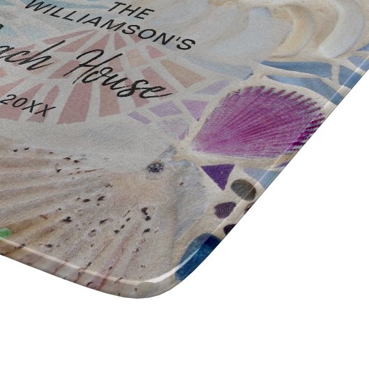 Planche À Découper Maison de plage personnalisée (Coin)