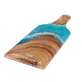 Planche À Découper Maison de plage tropicale Cadeau de nom personnali (Coin)