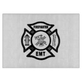 Planche À Découper Maison de sapeur-pompier (Devant)