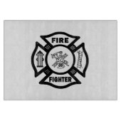 Planche À Découper Maison de sapeur-pompier (Devant)