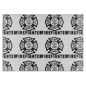 Planche À Découper Maison de sapeur-pompier (Devant)