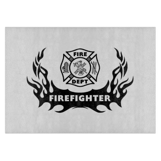 Planche À Découper Maison de sapeur-pompier (Devant)