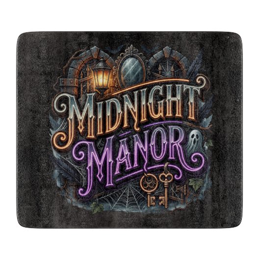 Planche À Découper Maison hantée de Halloween Midnight Manor (Devant)